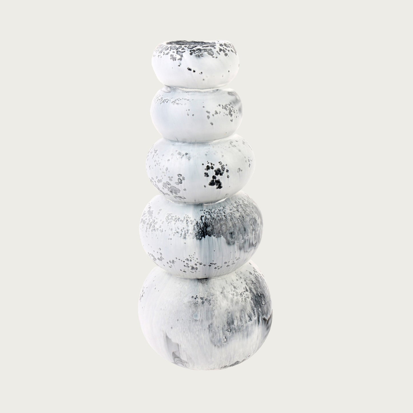 Pearl Tower Vase – White Marble