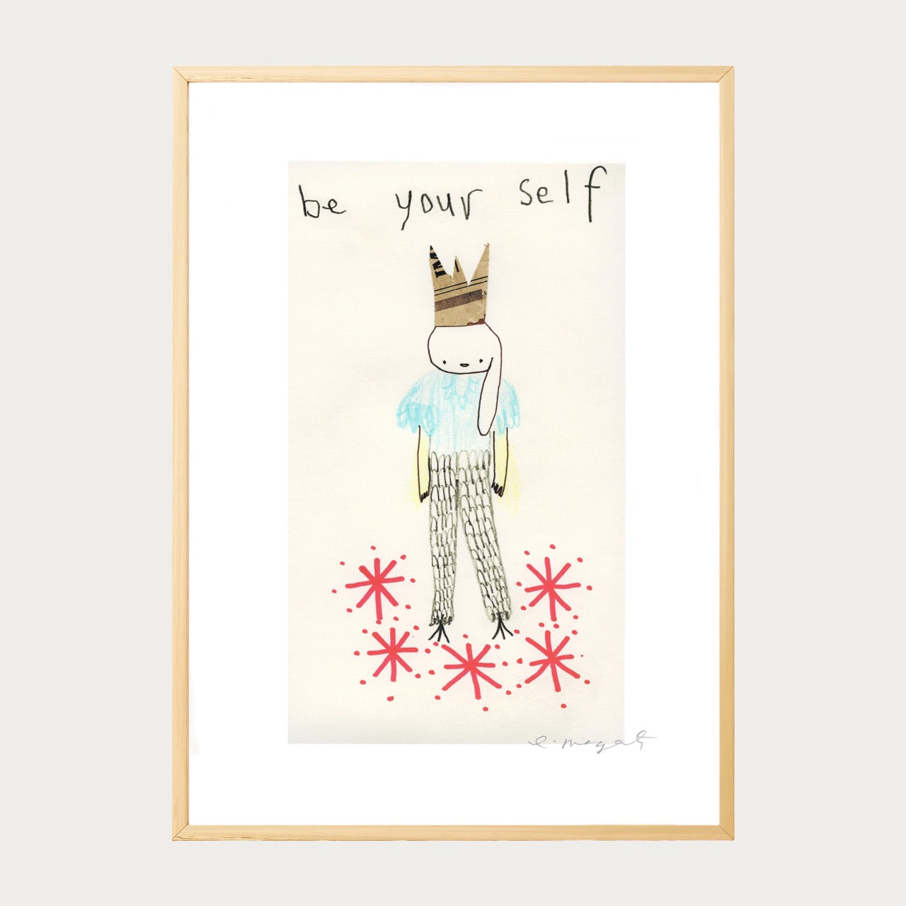 'Be Your Self' Framed Print