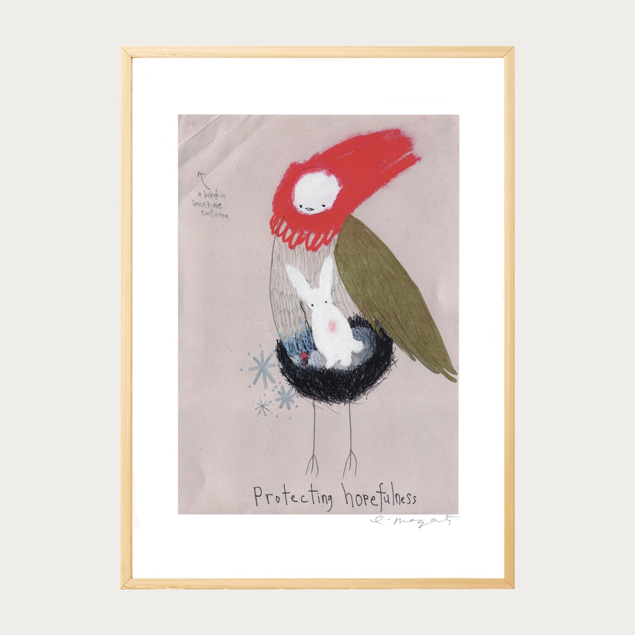 'Protecting Hopefulness' Framed Print
