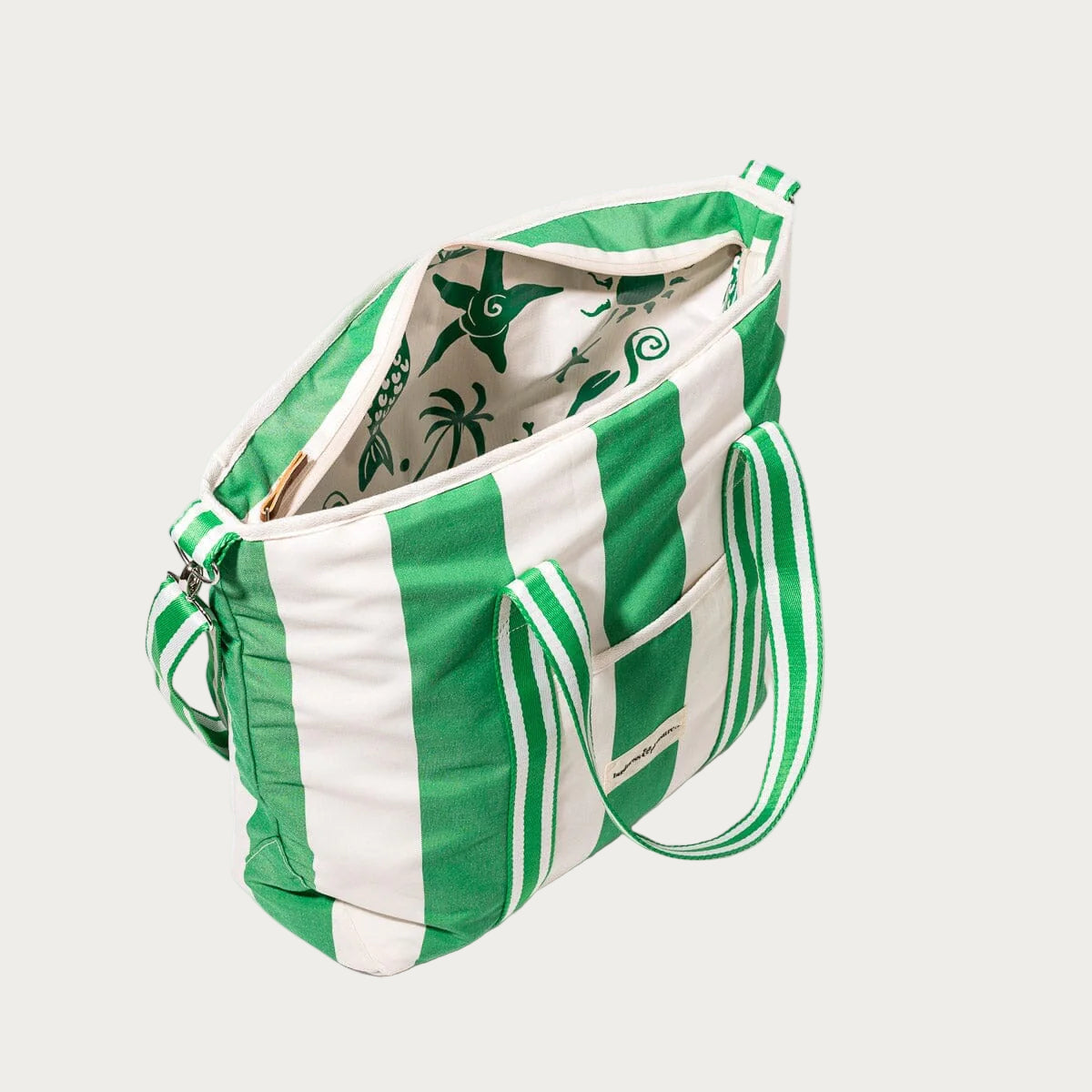 The Cooler Tote Bag – Crew Canyon Green Stripe