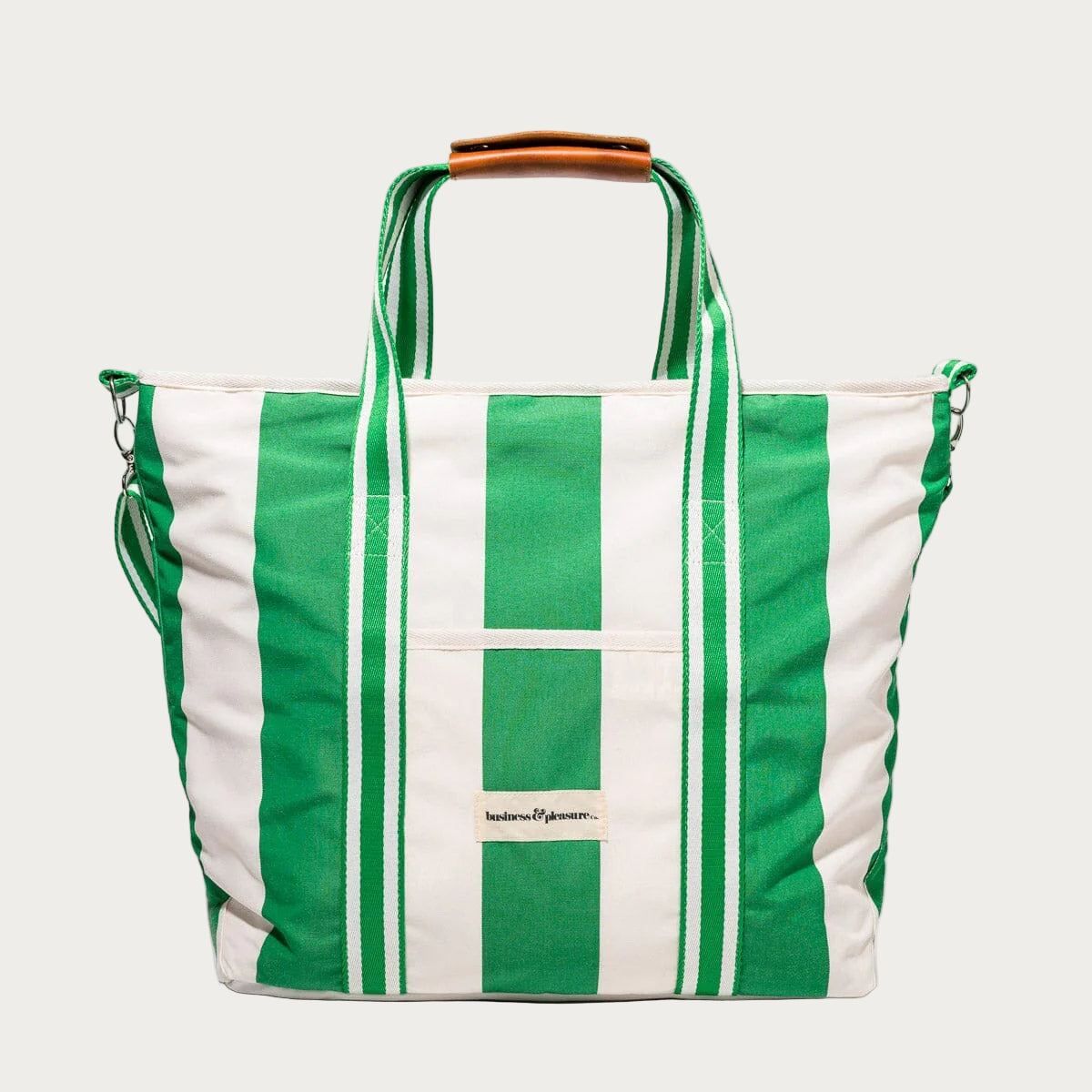 The Cooler Tote Bag – Crew Canyon Green Stripe