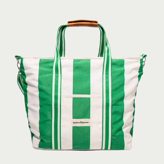 The Cooler Tote Bag – Crew Canyon Green Stripe