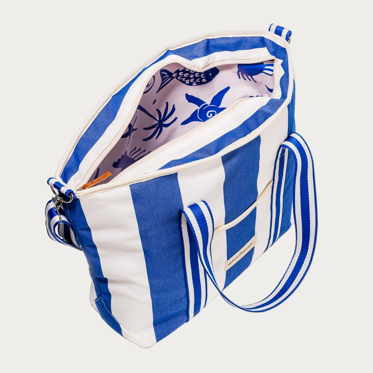 The Cooler Tote Bag – Crew Mediterranean Blue Stripe