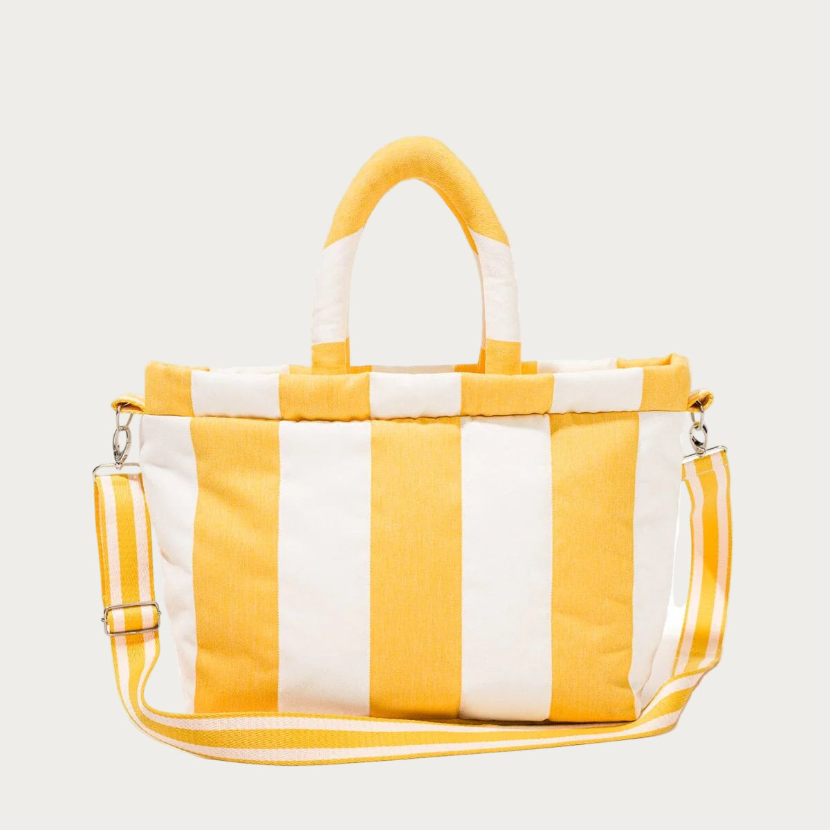 The Cloud Cooler Tote Bag – Crew Mimosa Yellow Stripe