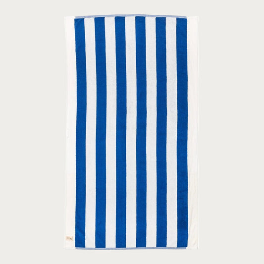 Beach Towel – Crew Mediterranean Blue Stripe