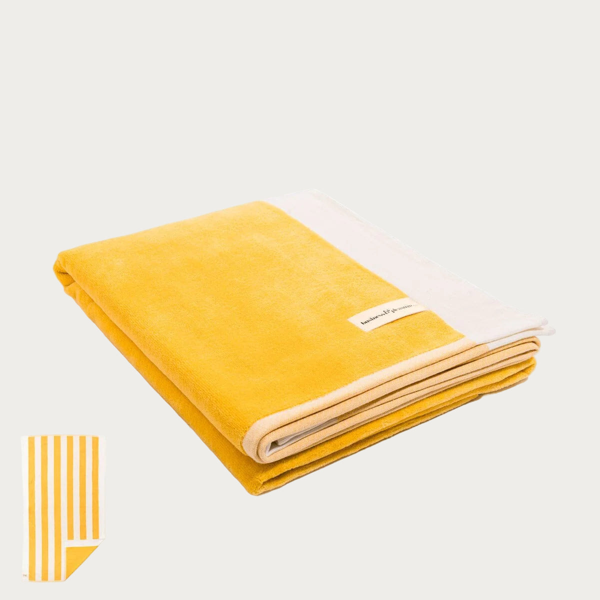 Beach Towel – Crew Mimosa Yellow Stripe