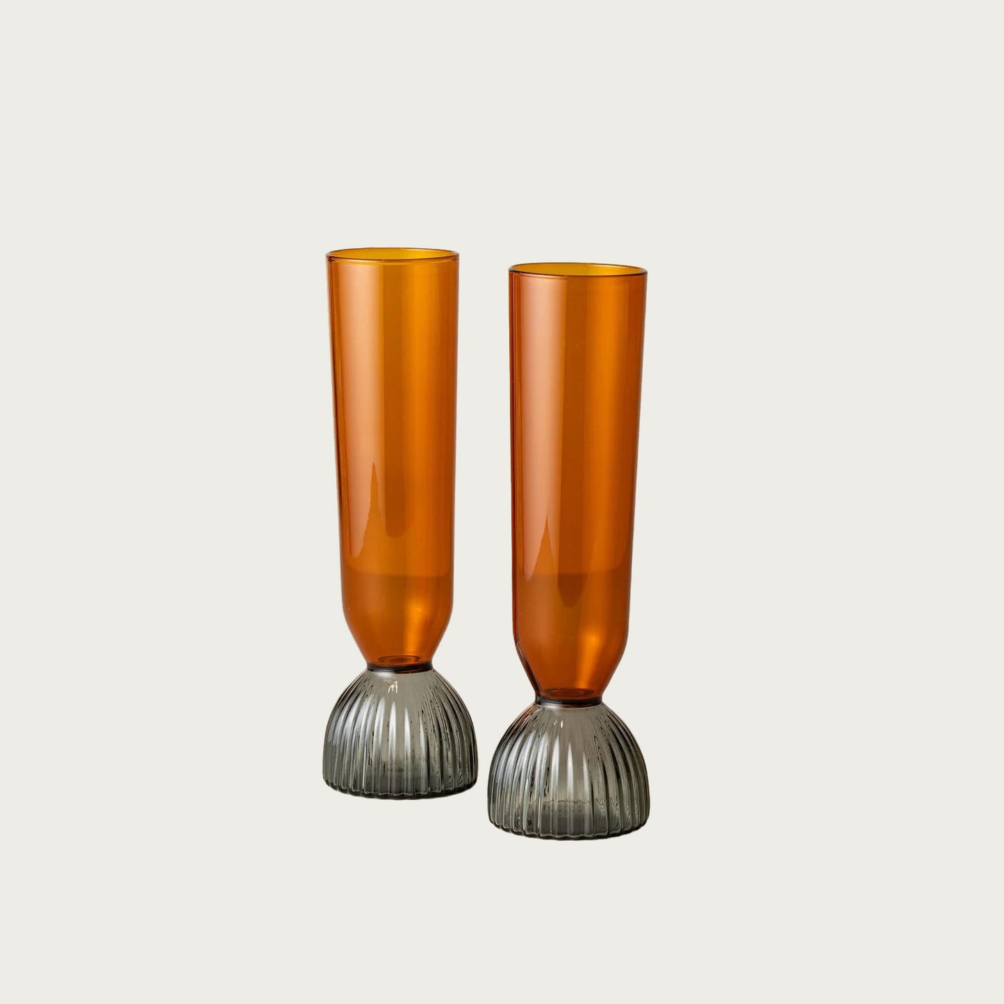 Kairos Champagne Flute – Dark Amber