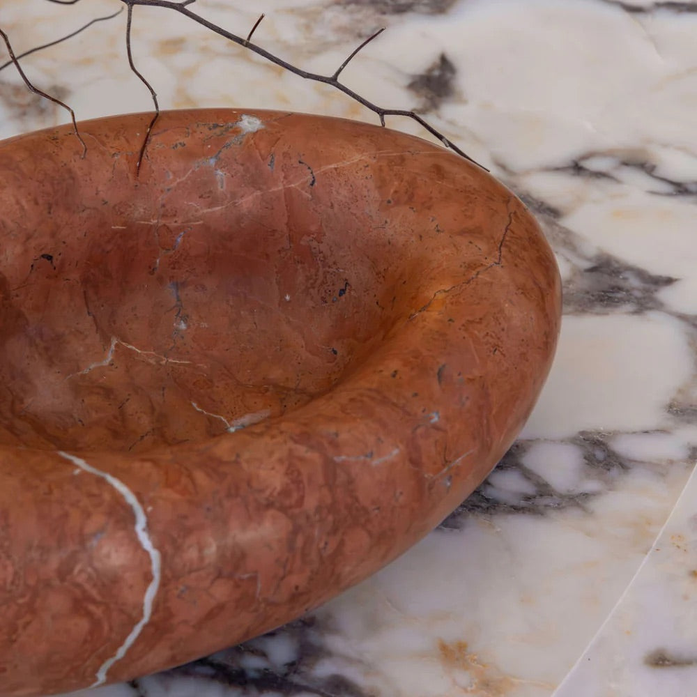 Eclipse Sculpted Bowl – Rosso Alicante