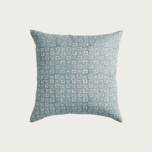 Kyoto Fresh Azure Linen Cushion