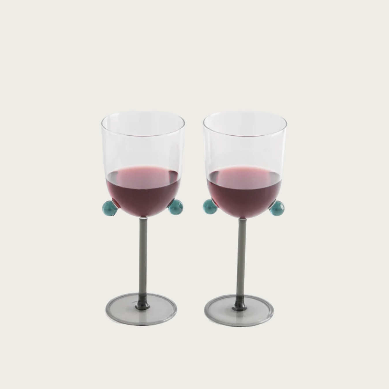 Pom Pom Wine Glass – Set of 2