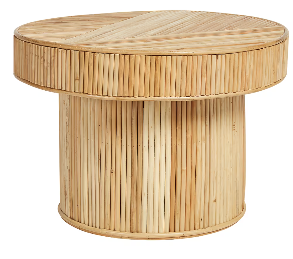 Cane Side Table