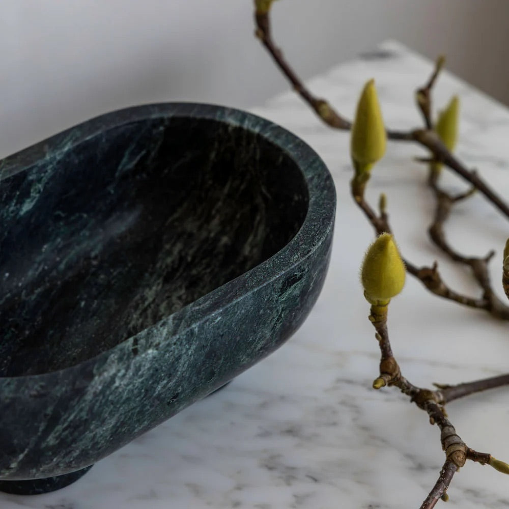 The Muse Footed Oval Tray – Verde Alpi