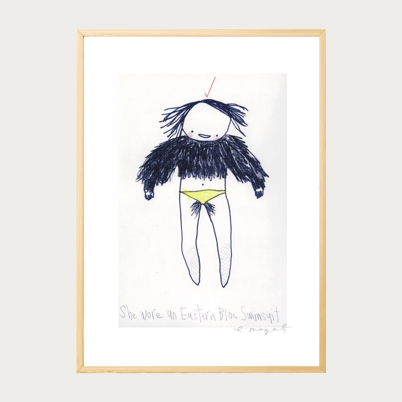 'Eastern Bloc Swimsuit' Framed Print