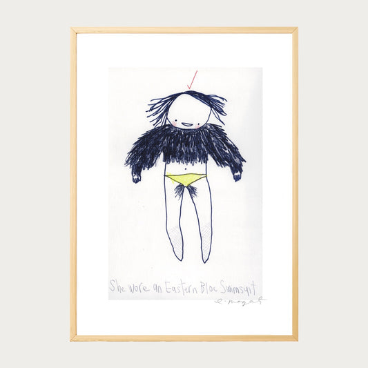 'Eastern Bloc Swimsuit' Framed Print