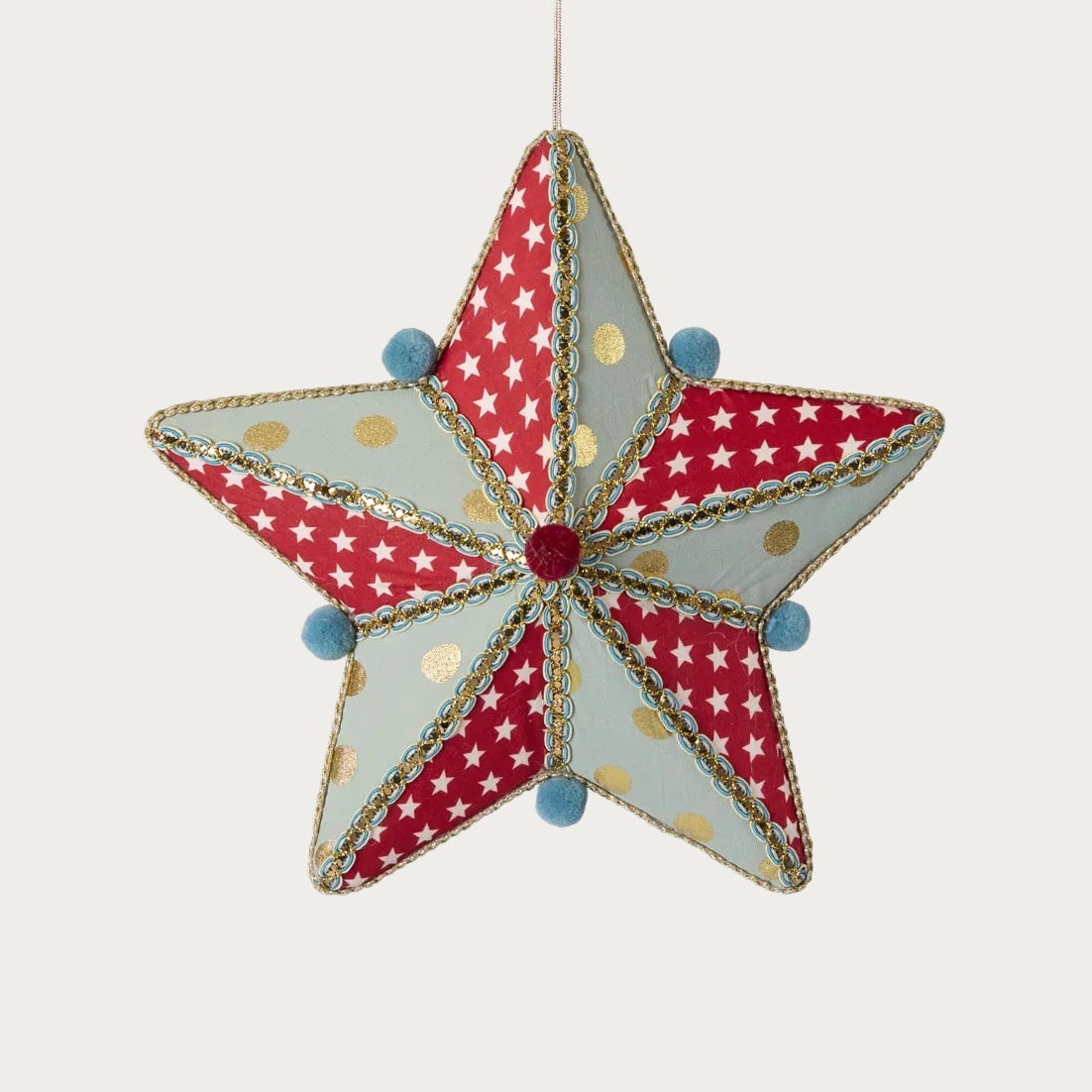 Carnival Hanging Star – Red & Green