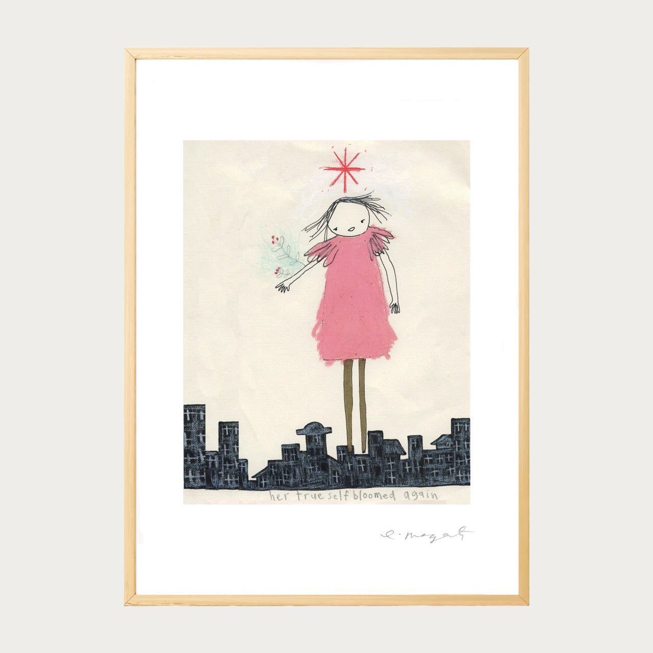 'Her True Self' Framed Print