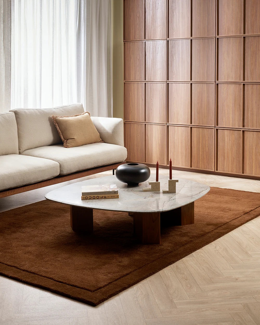 Norfolk Floor Rug – Chocolate