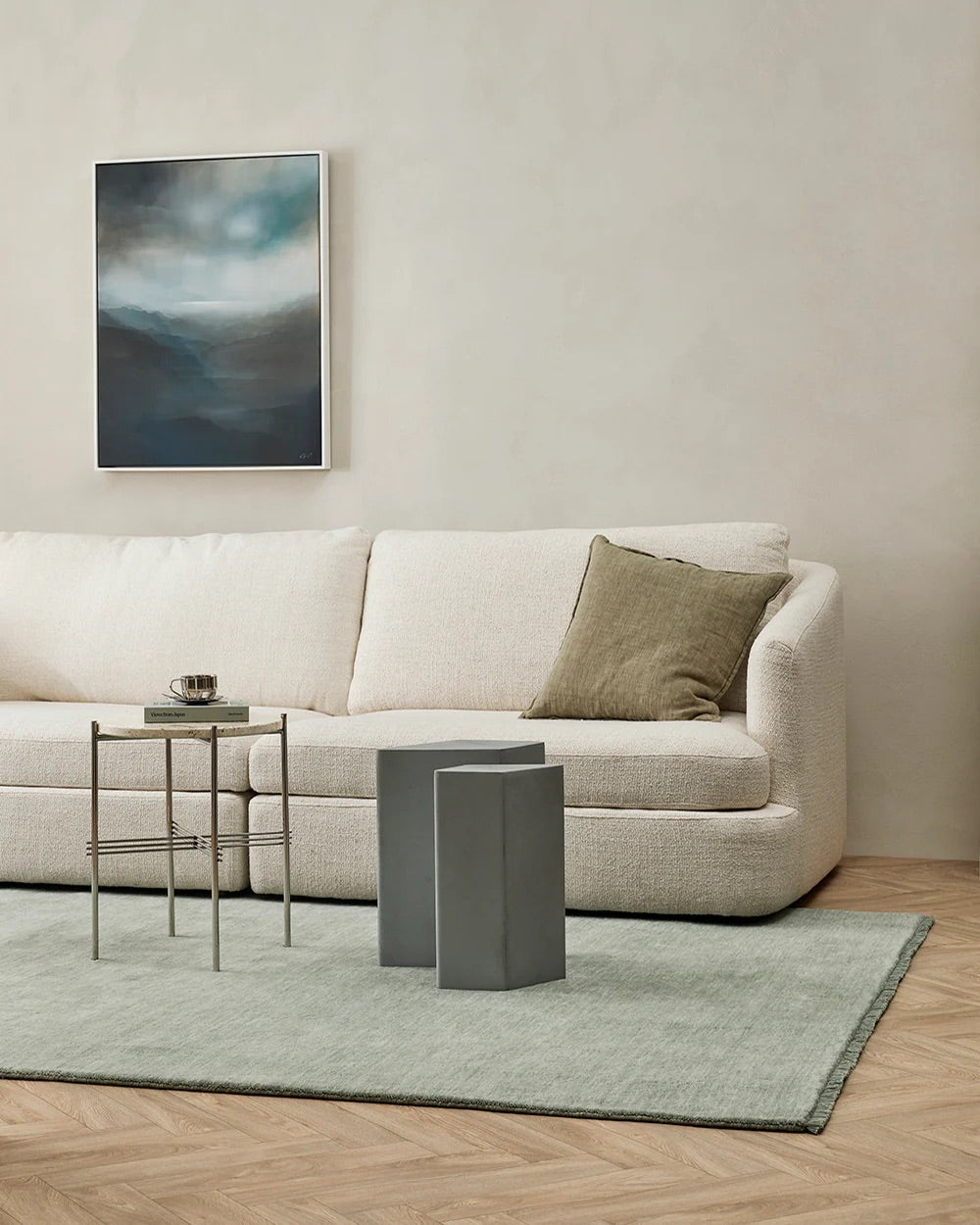 Sandringham Floor Rug – Aquamarine